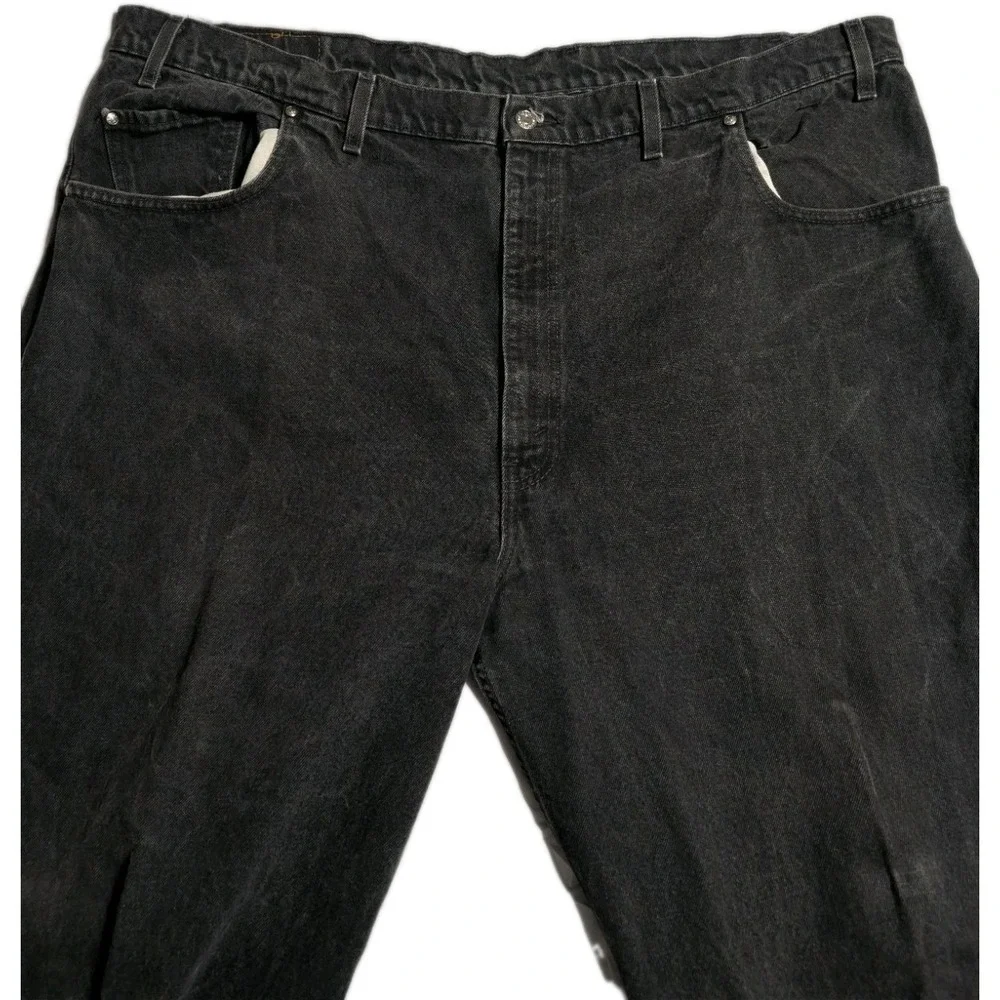 Vintage Levi's 545 Loose Fit Jeans Black Denim‎ Pants Mens 48x30 August 1998